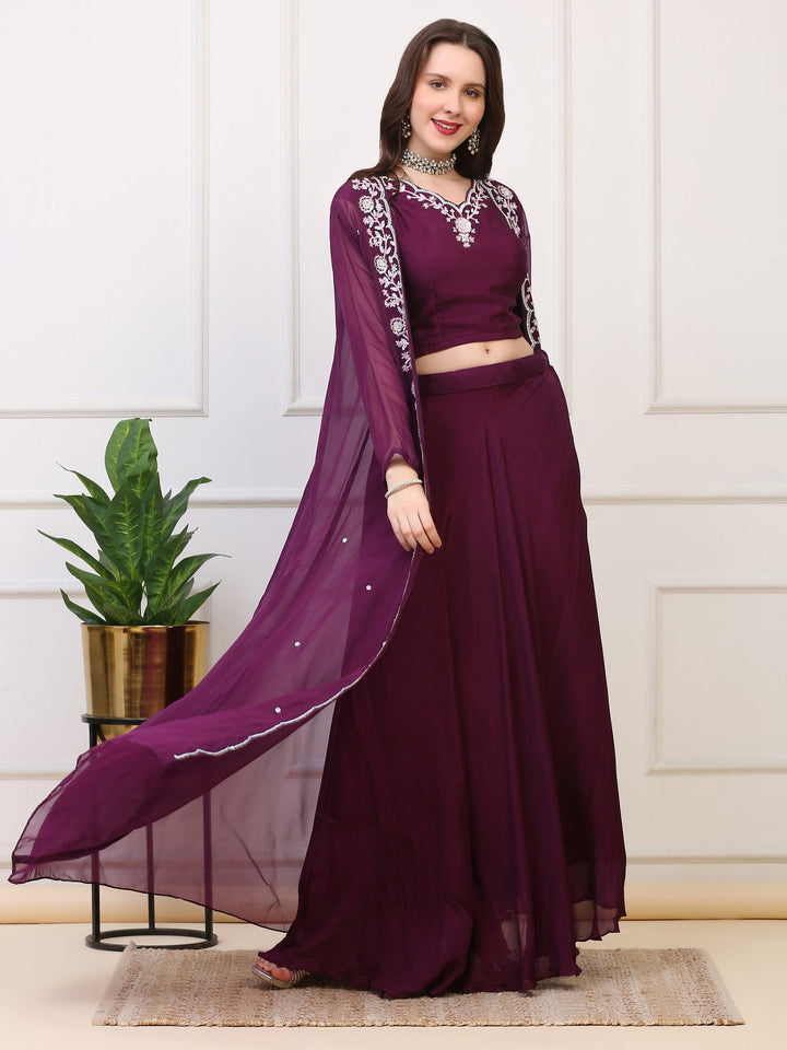 Wine Skirt w/ Cape