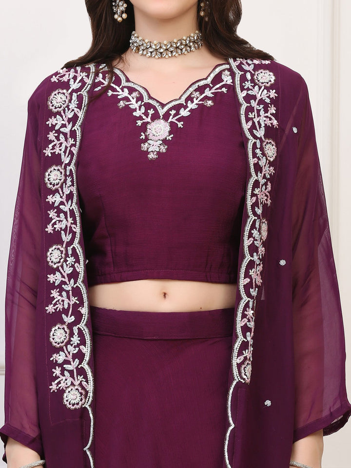 Wine Skirt w/ Cape