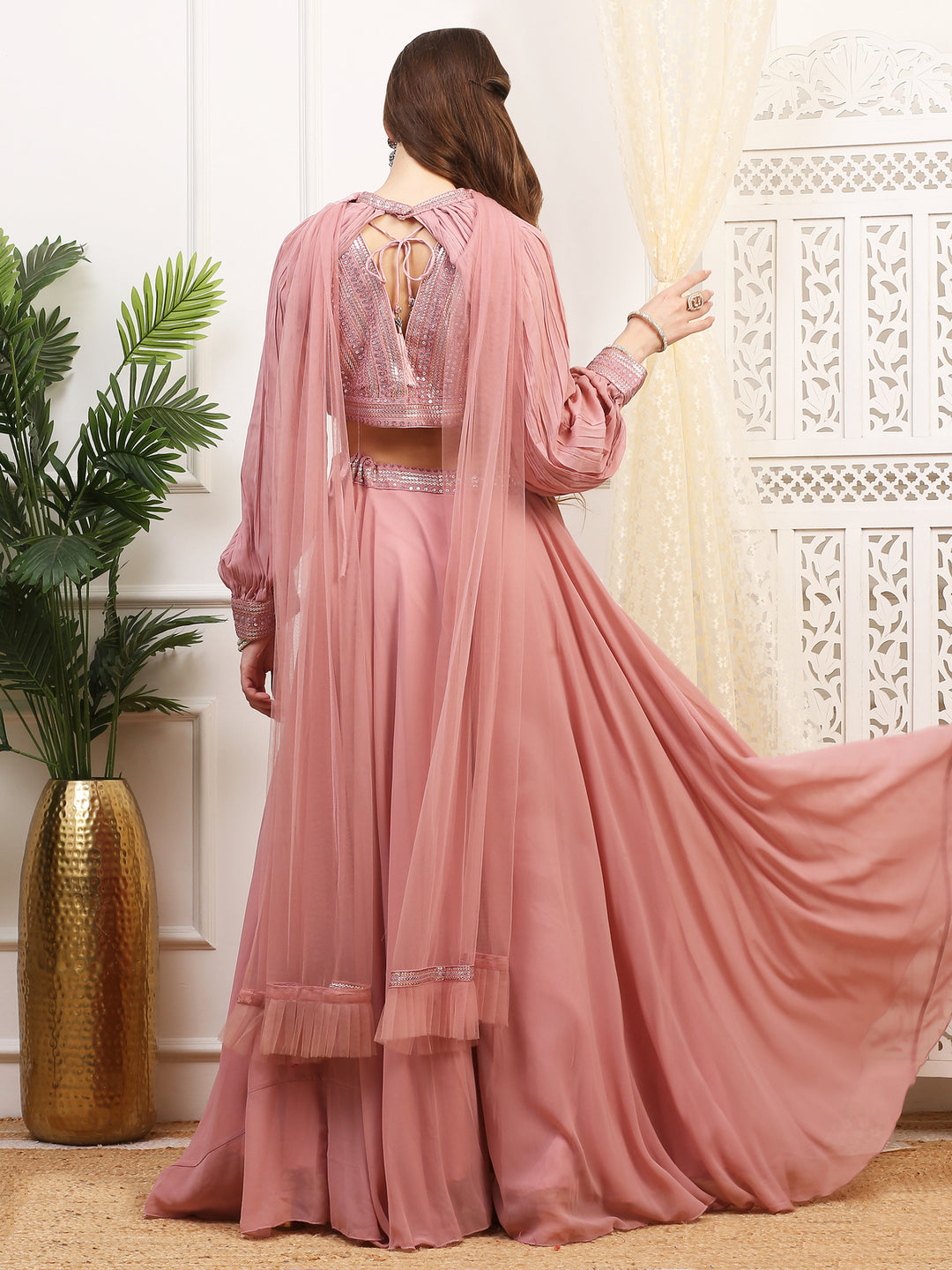 Onion Pink Palazzo