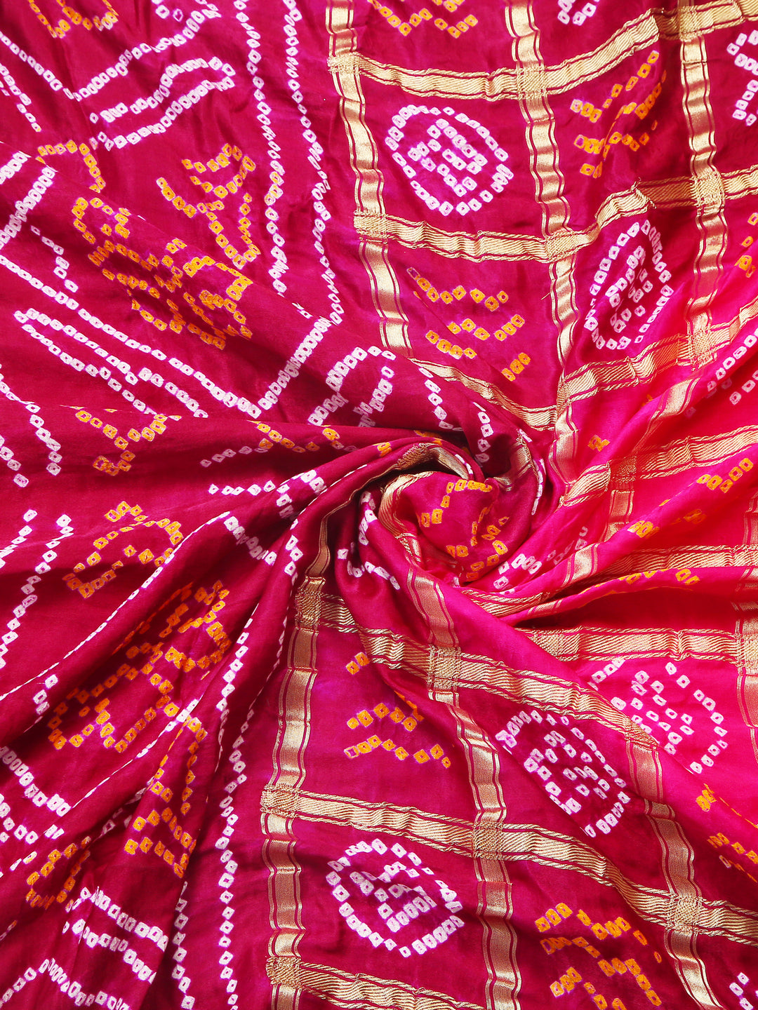Magenta & Pink Gharchola Saree