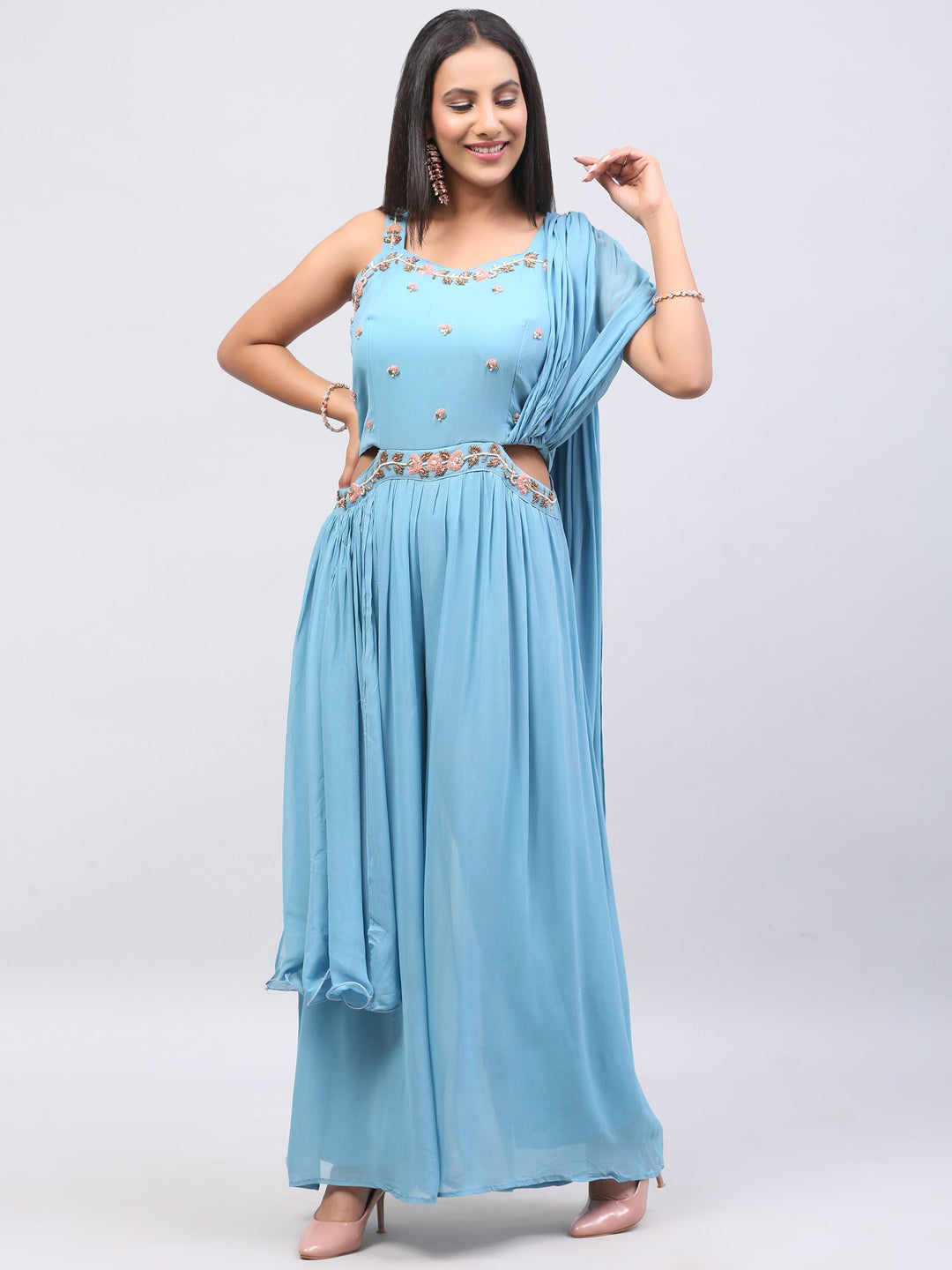 Icy Blue Jumpsuit