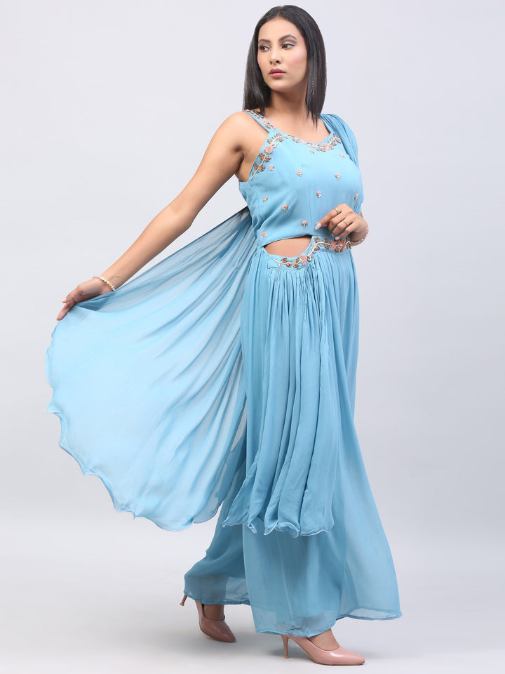 Icy Blue Jumpsuit