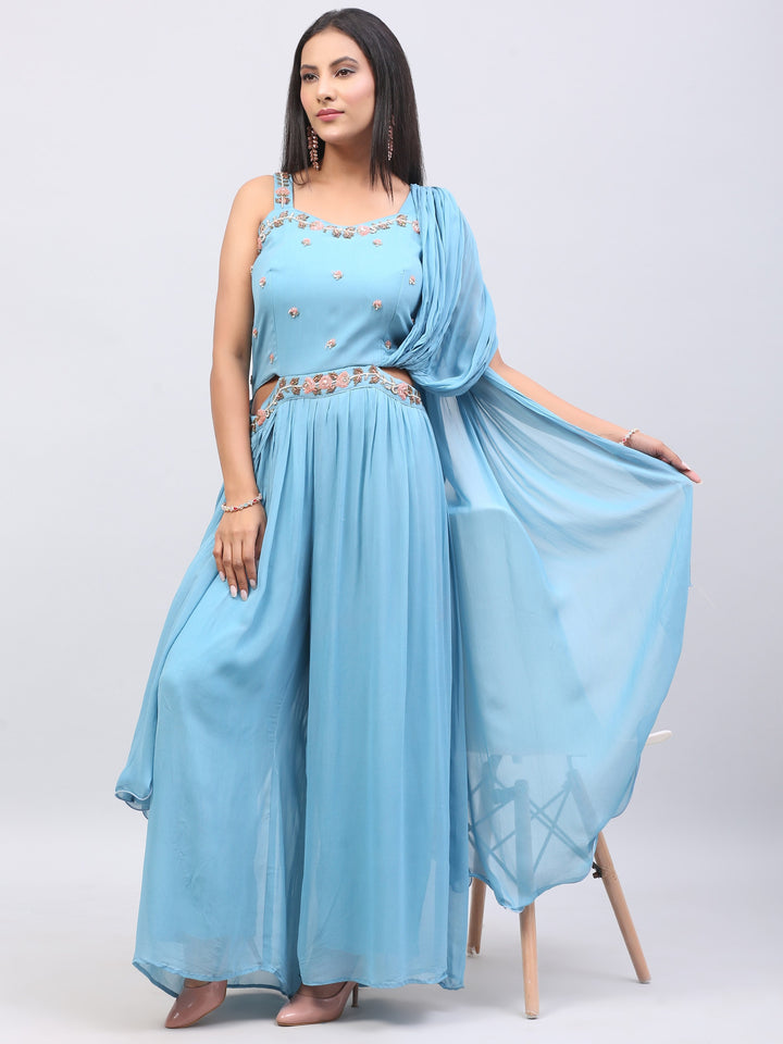 Icy Blue Jumpsuit