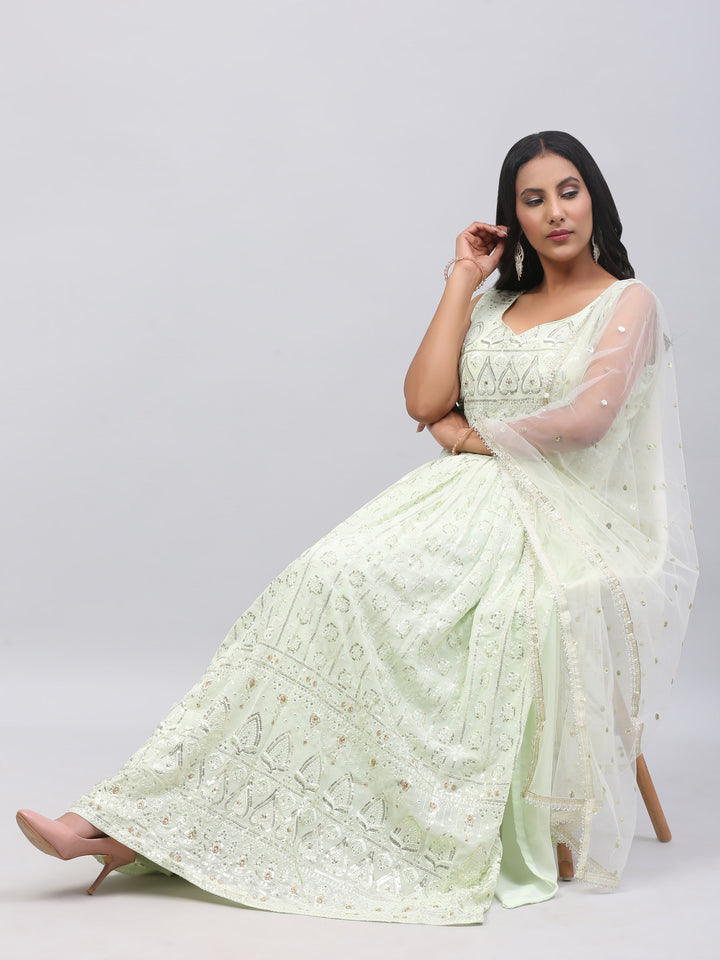 Lime Green long dress