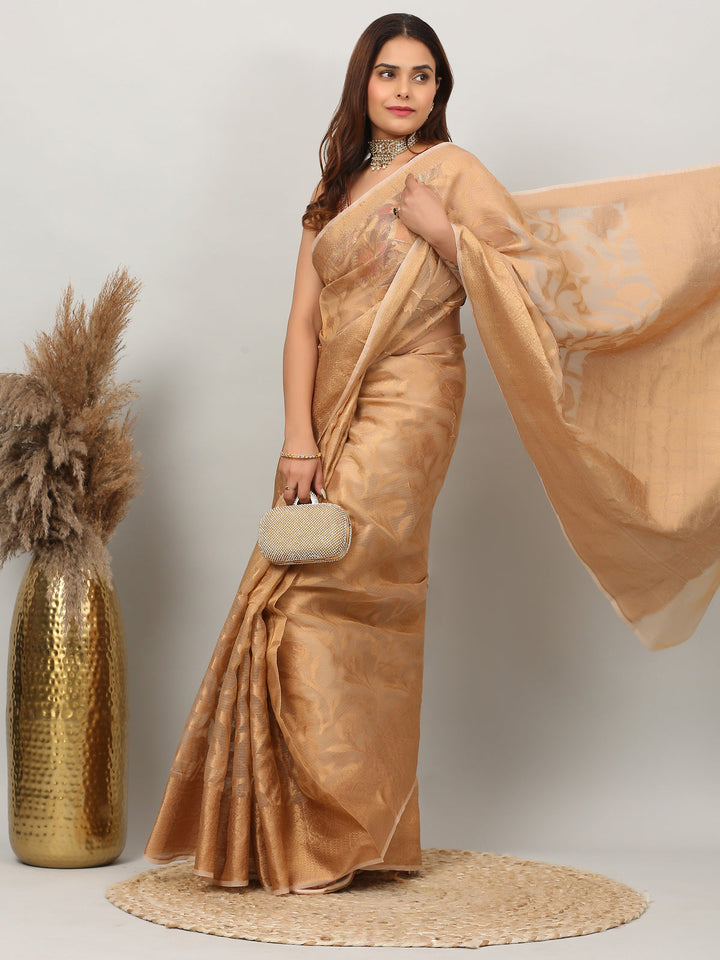 Golden Kota Tissue Saree