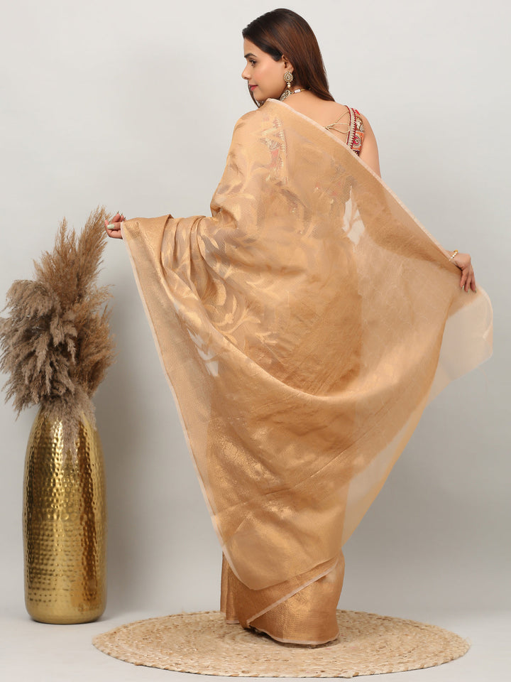 Golden Kota Tissue Saree