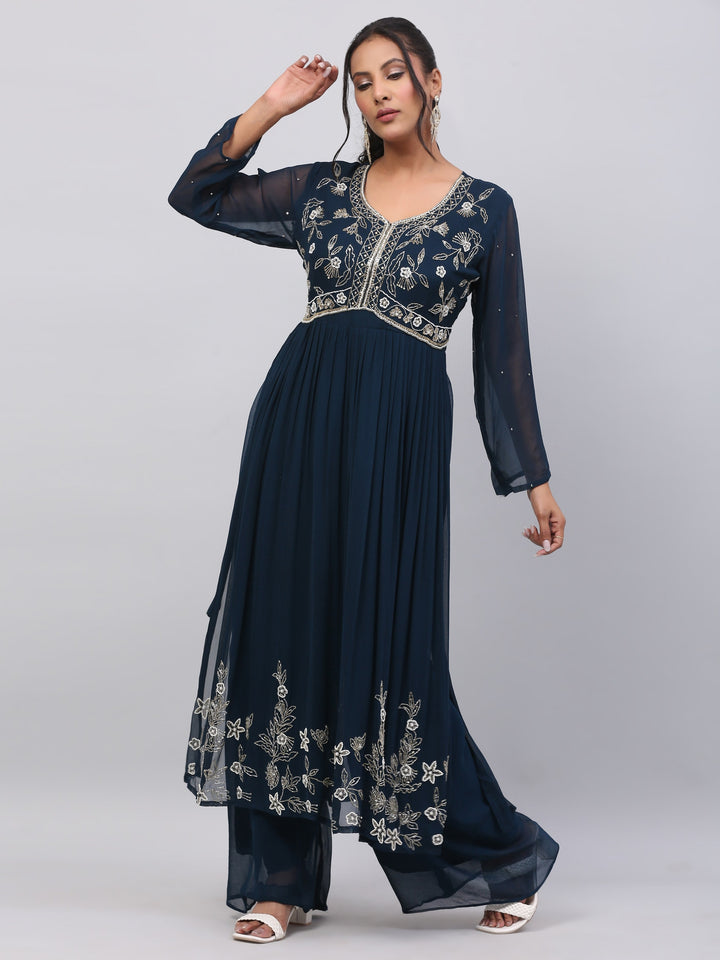 Teal Blue Nayra Suit