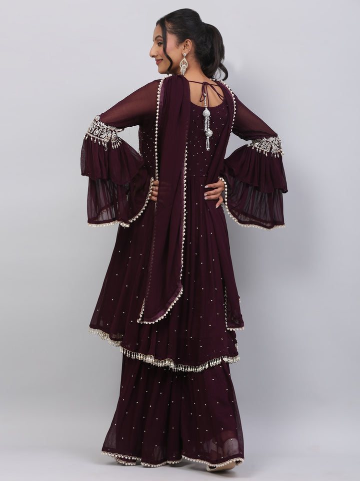 Wine Garara Suit
