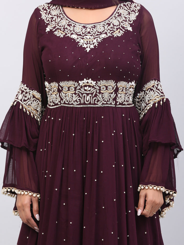 Wine Garara Suit