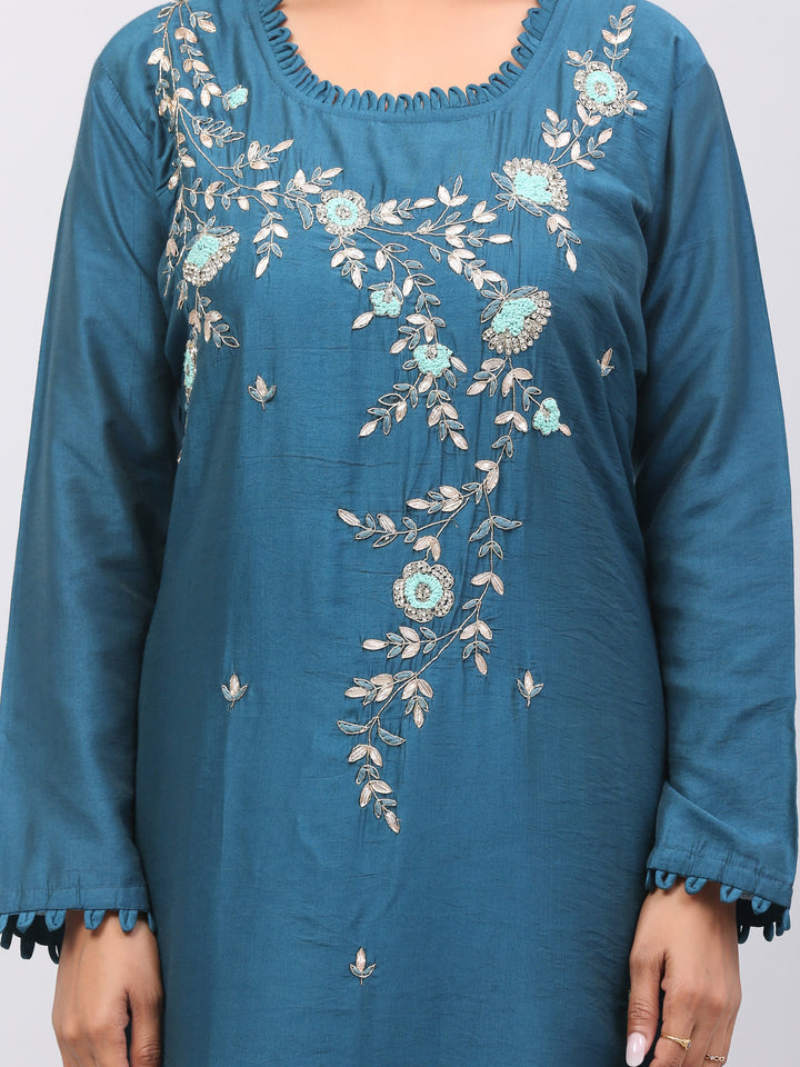 Teal Blue Suit