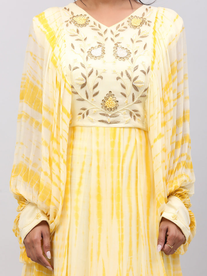 Yellow Ombre Long Dress