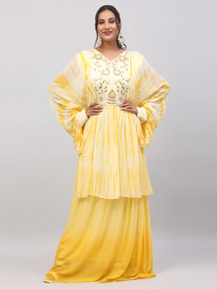 Yellow Ombre Long Dress