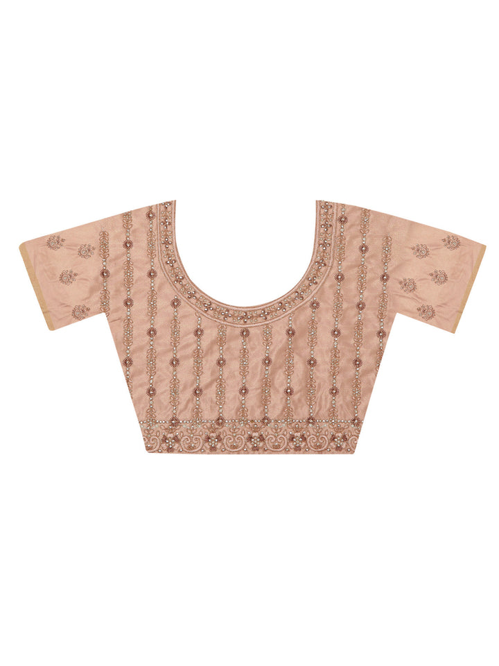 Gold and Brown Lehenga