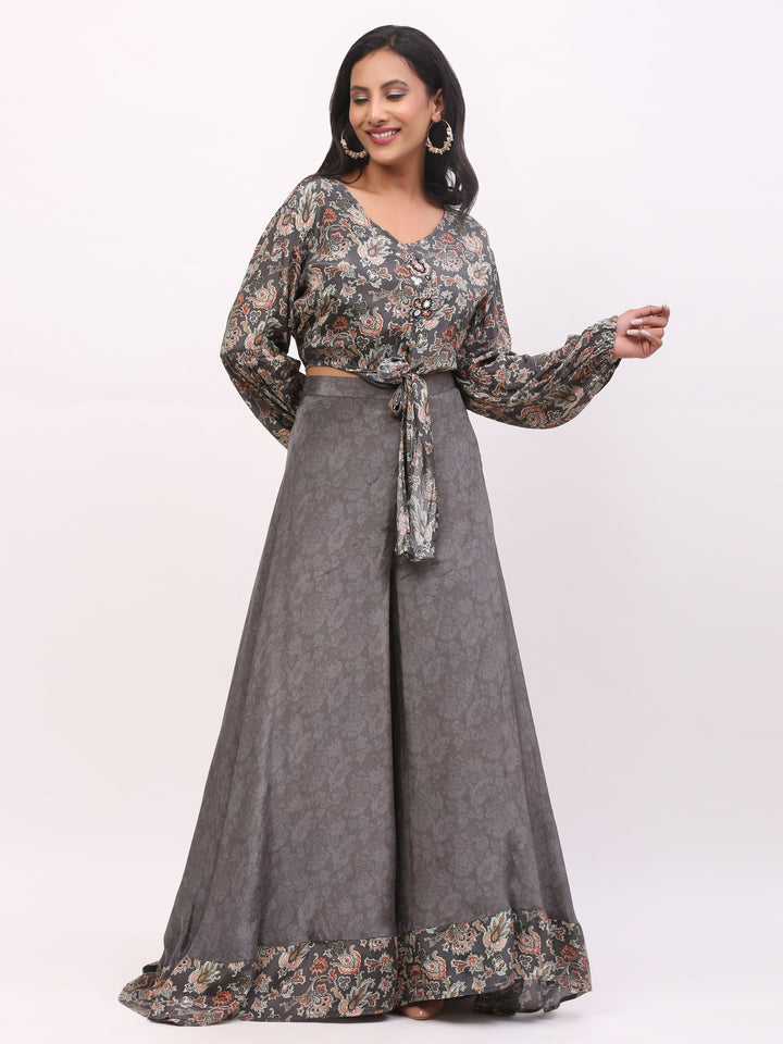 Grey Indowestern Dress