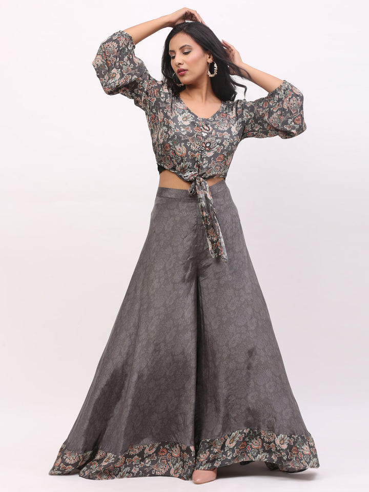 Grey Indowestern Dress