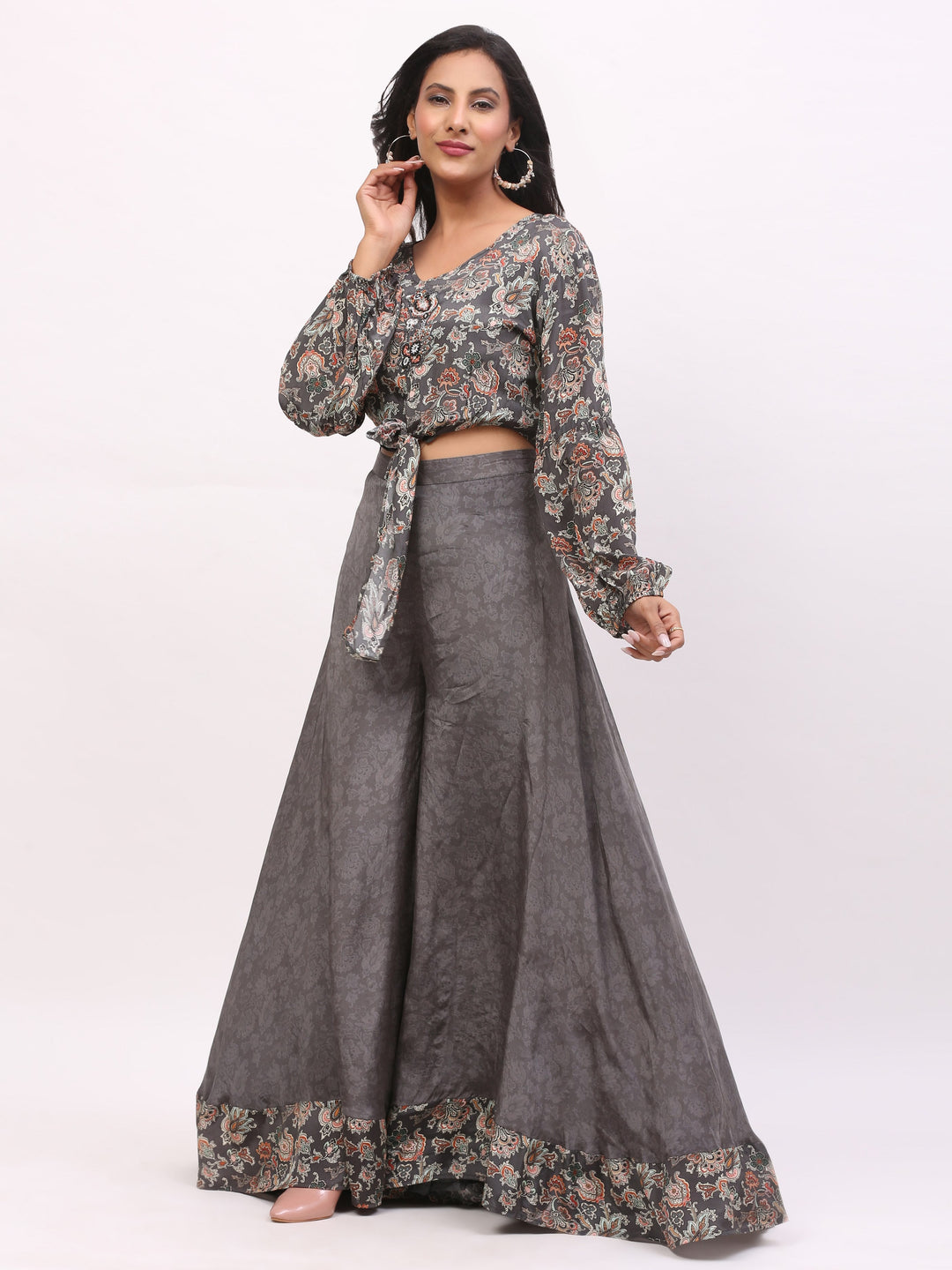 Grey Indowestern Dress