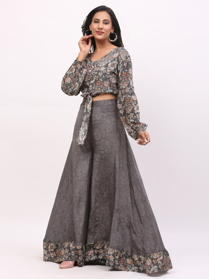 Grey Indowestern Dress