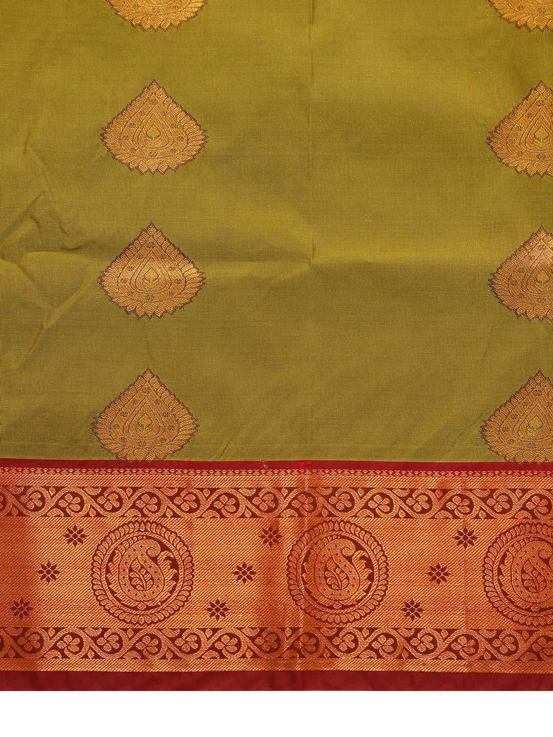 Mehendi Green Kanjivaram Saree