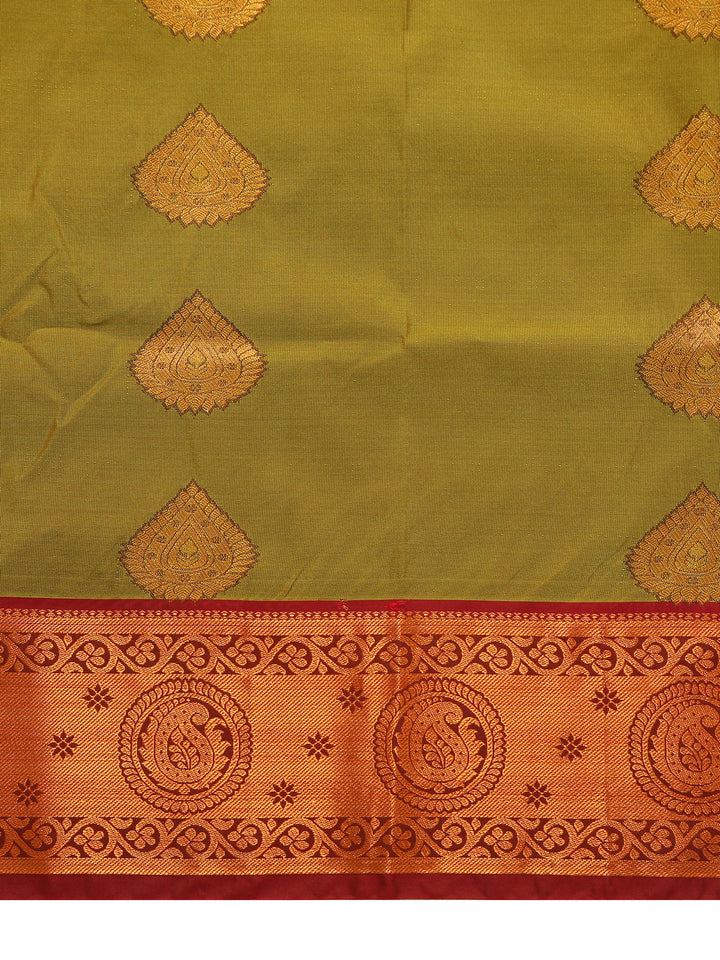 Mehendi Green Kanjivaram Saree