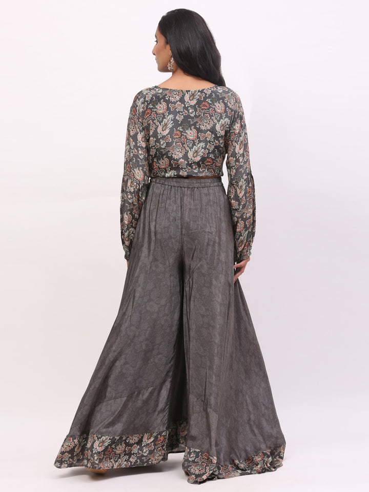 Grey Indowestern Dress