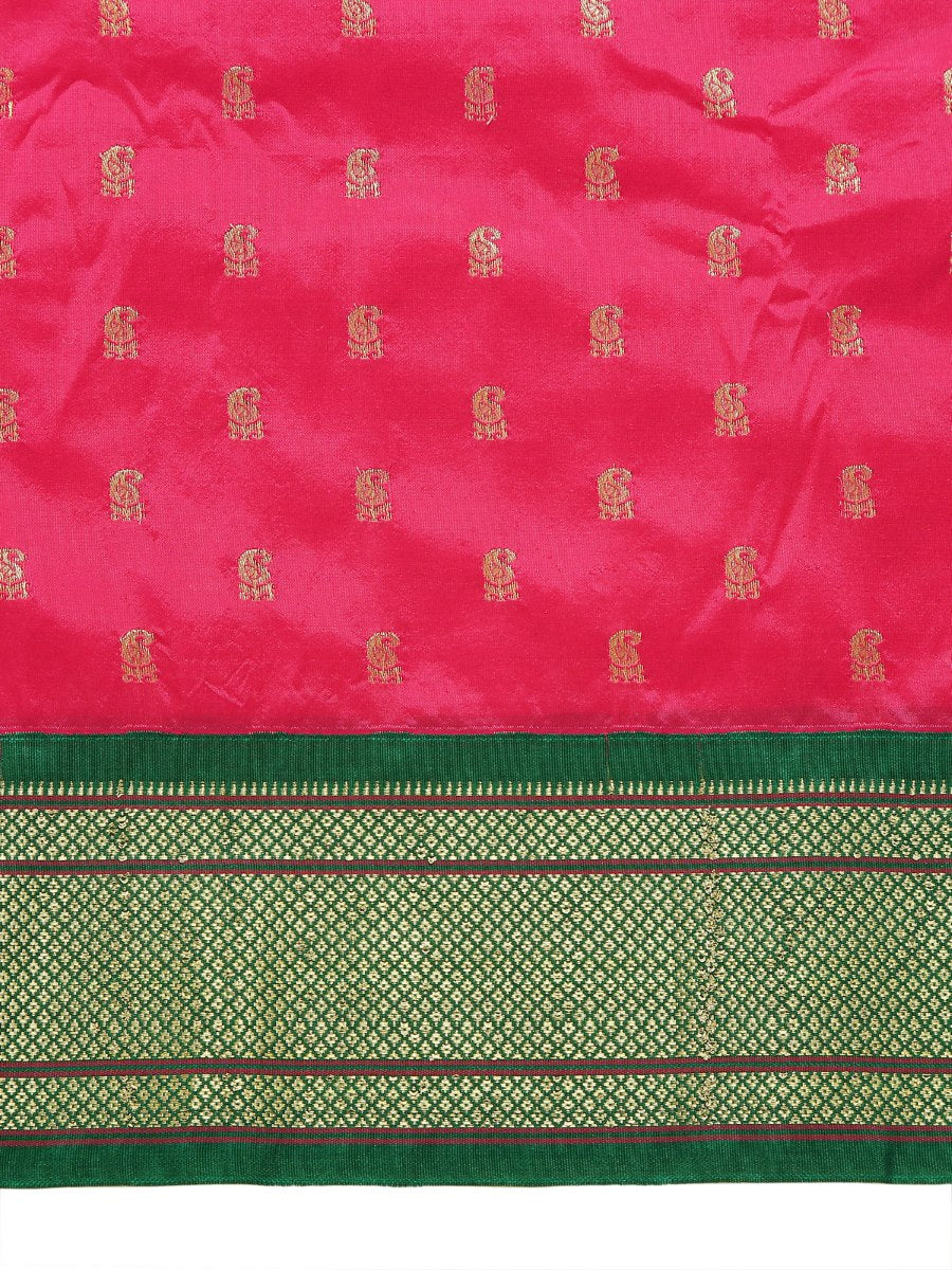 Pink Paithani Silk Saree