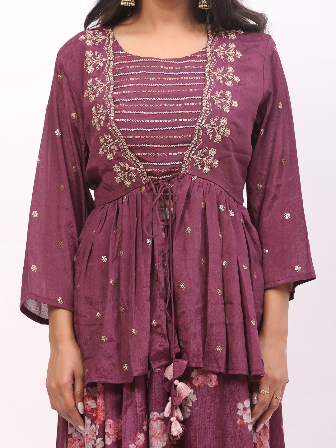 Wine Skirt Dress