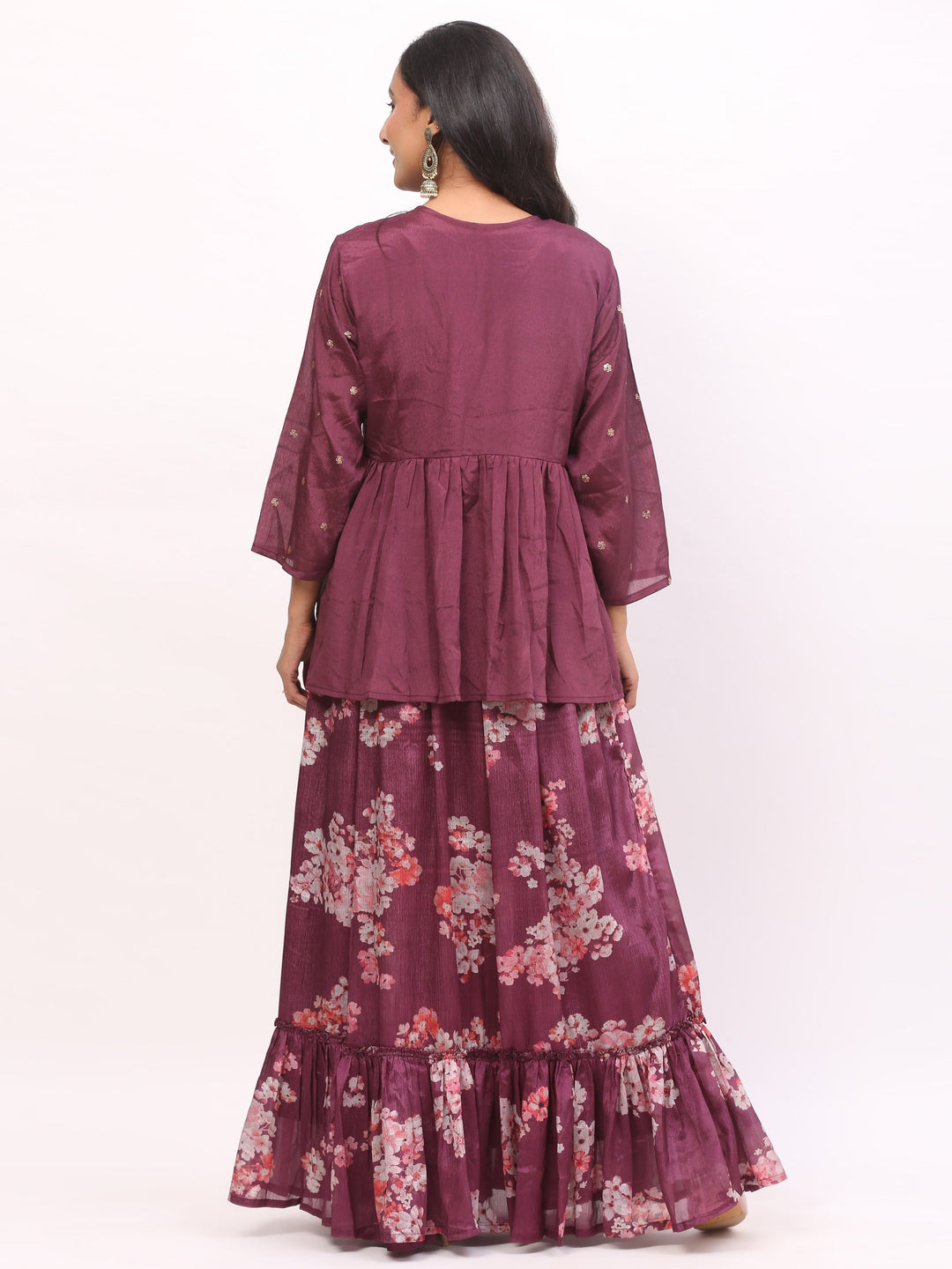 Wine Skirt Dress