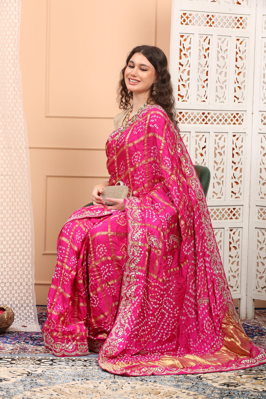 Pink Gharchola