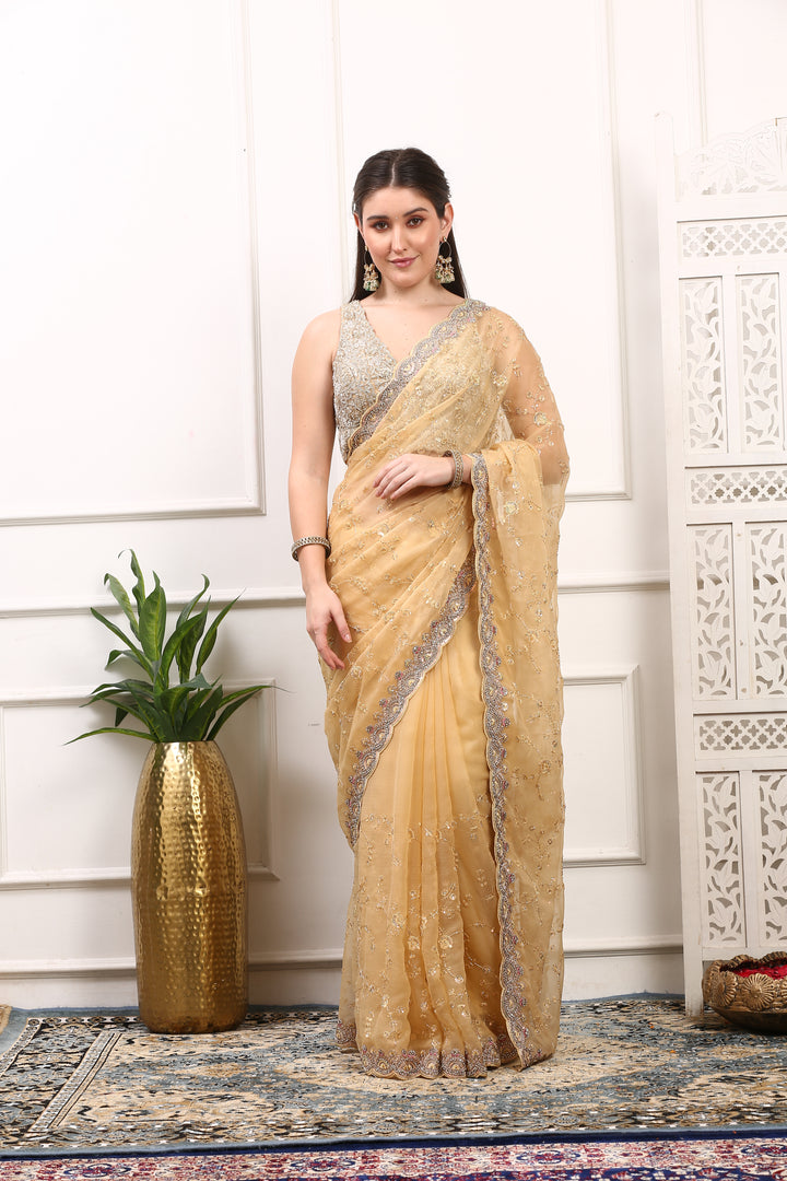 Light Beige Chiffon