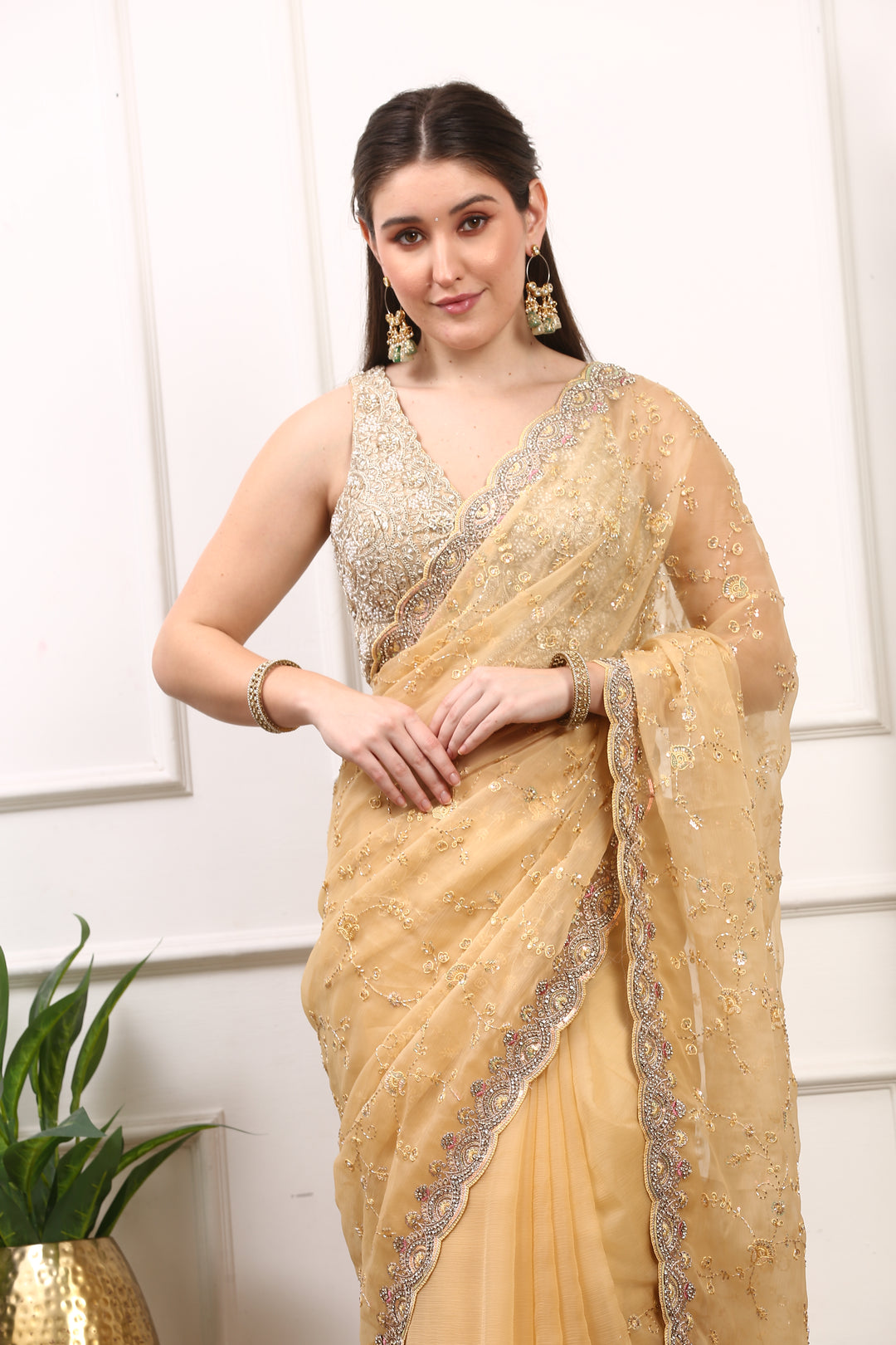 Light Beige Chiffon