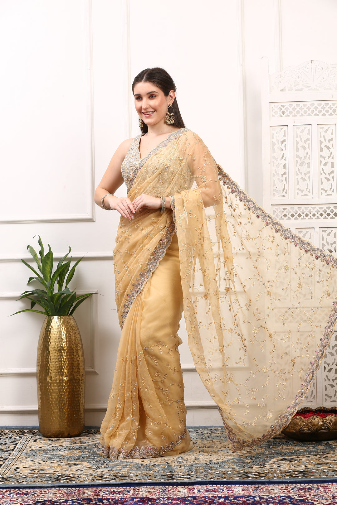 Light Beige Chiffon