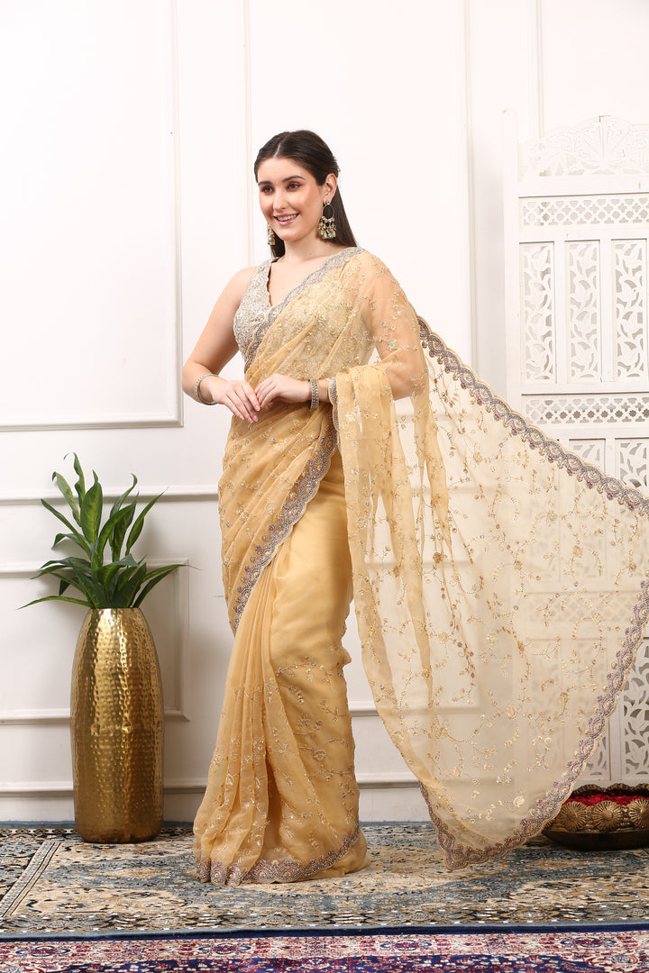 Light Beige Chiffon