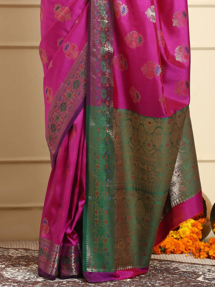 Magestic Purple Katan Silk Saree
