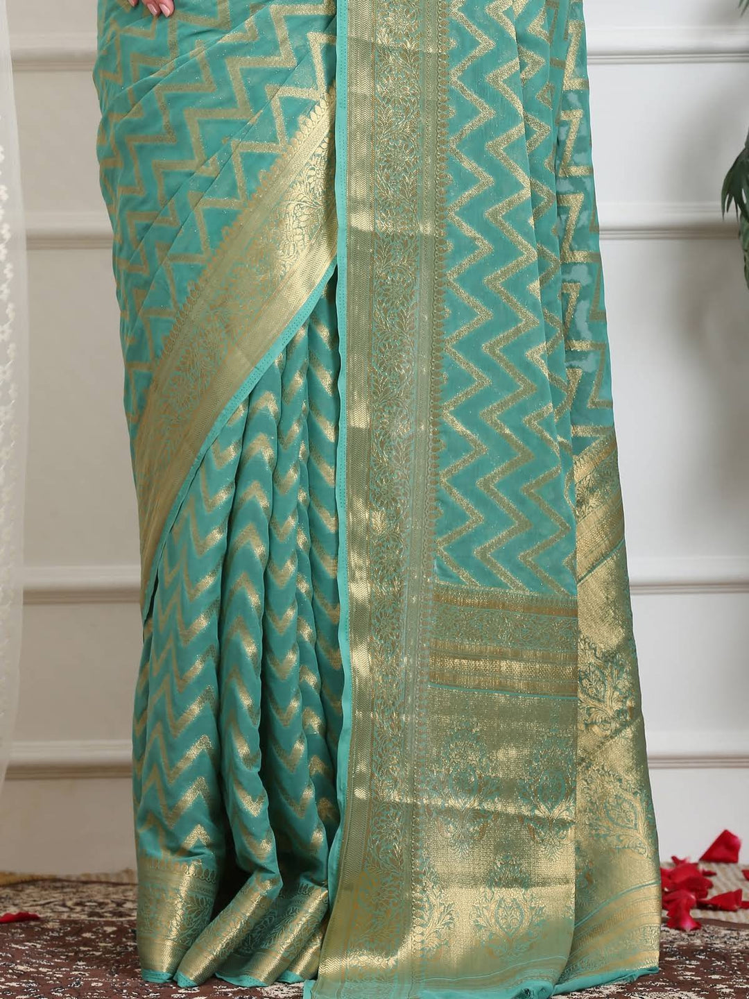Leheriya Georgette Saree