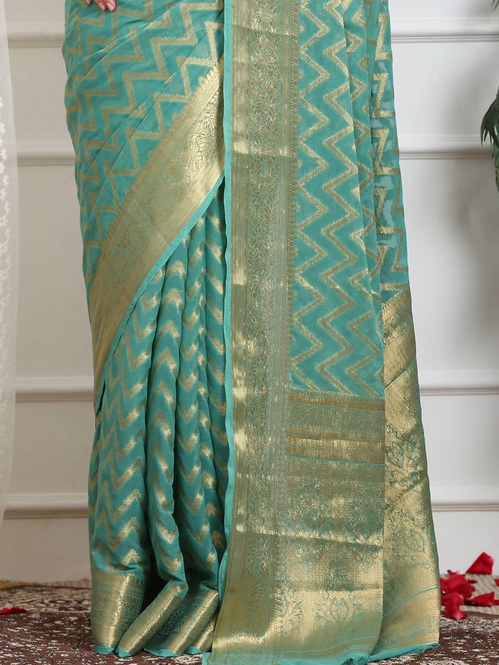 Leheriya Georgette Saree