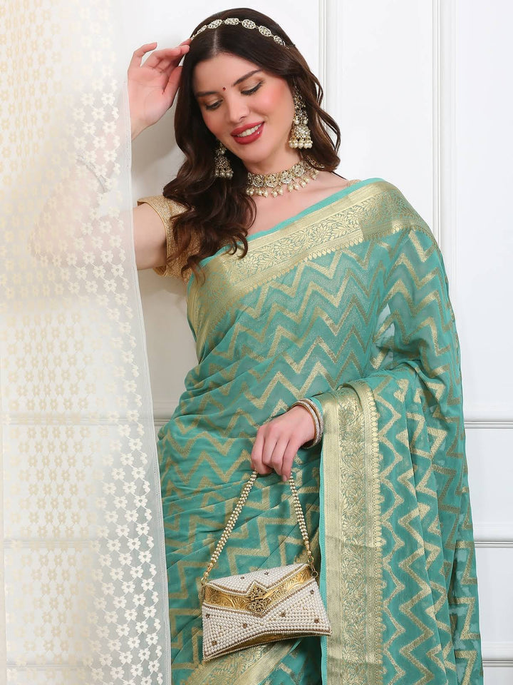 Leheriya Georgette Saree
