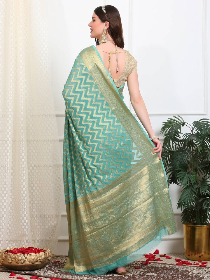 Leheriya Georgette Saree