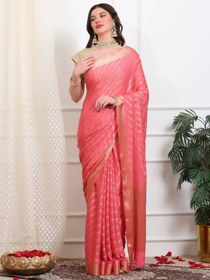 Leheriya Georgette Saree