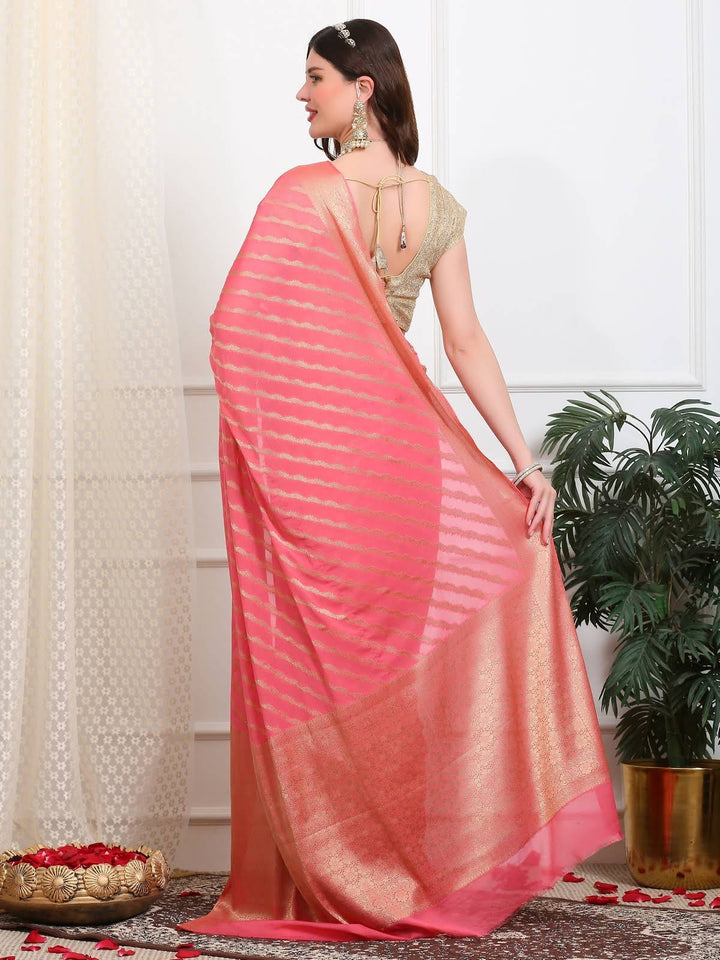 Leheriya Georgette Saree