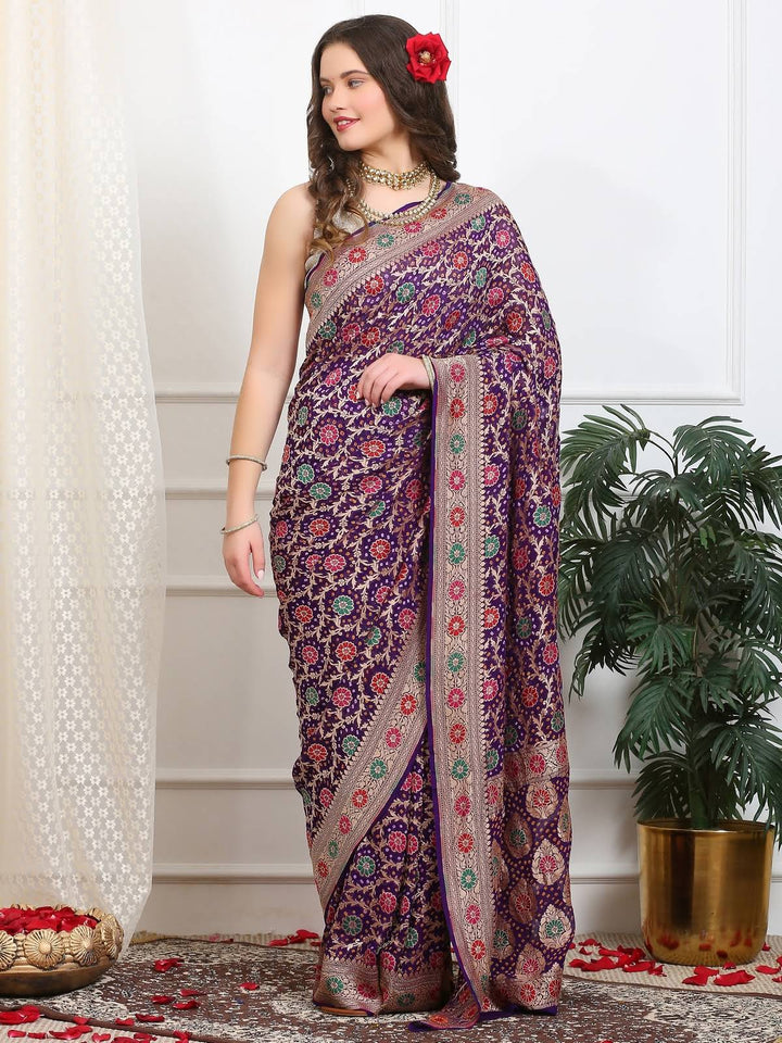Khaddi Georgette Saree
