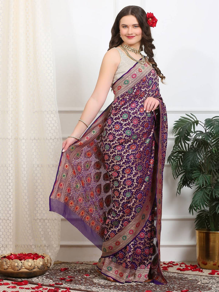 Khaddi Georgette Saree