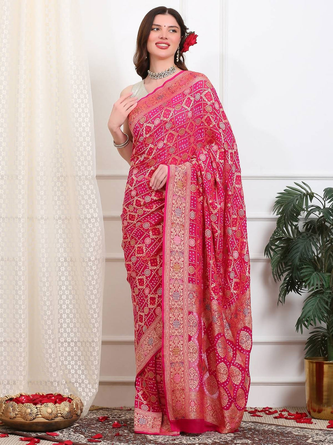 Khaddi Georgette Saree