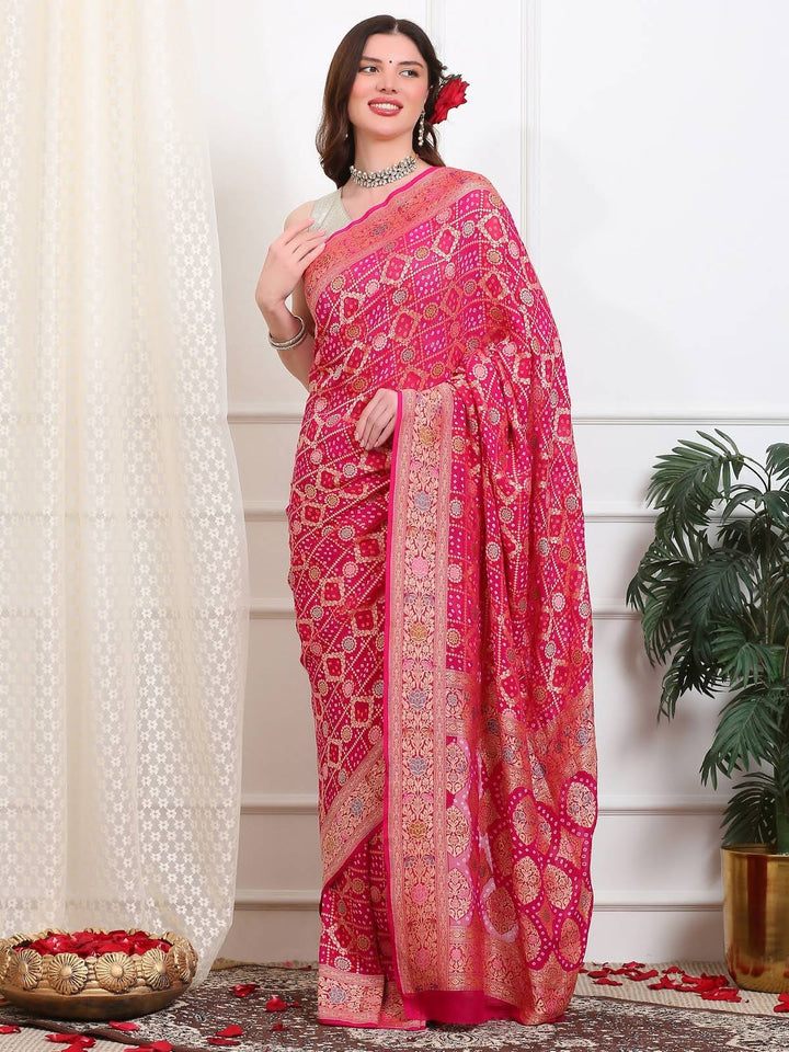 Khaddi Georgette Saree