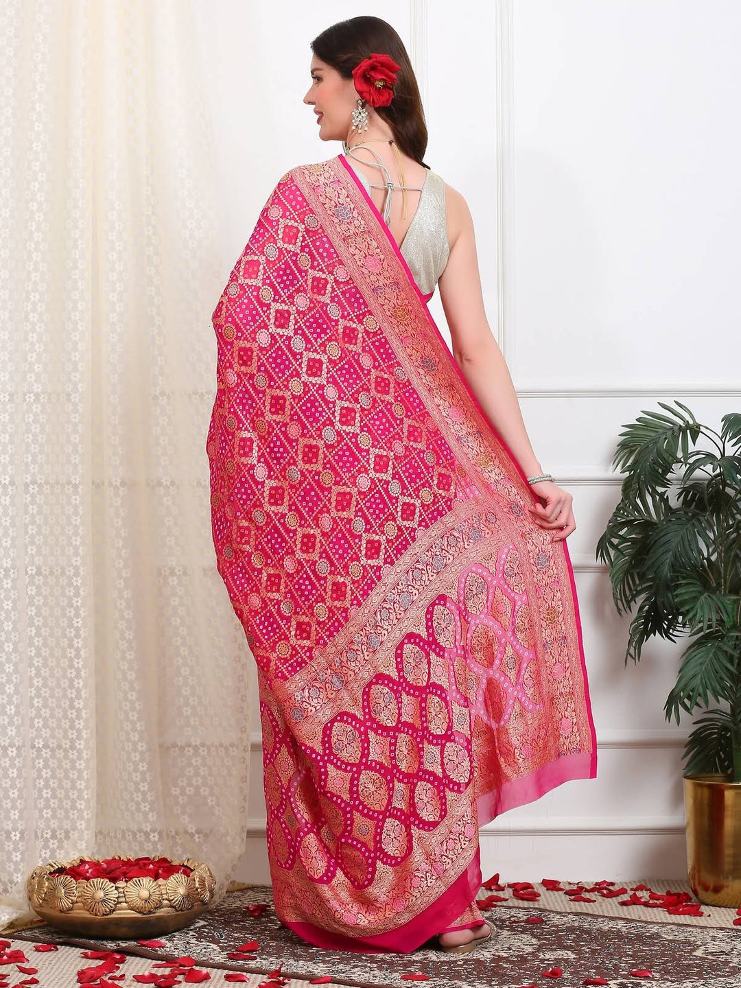 Khaddi Georgette Saree