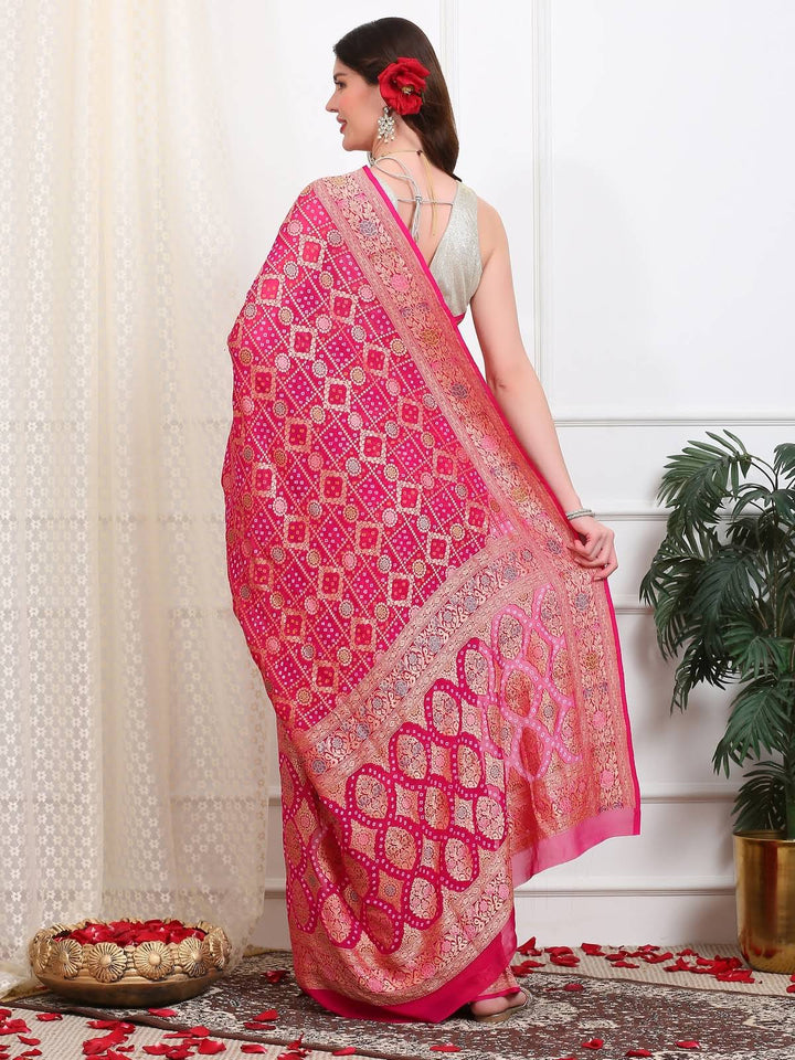 Khaddi Georgette Saree