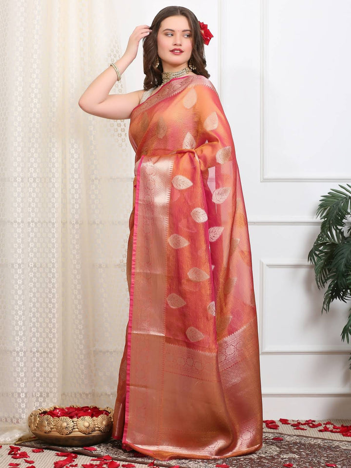 Crush Tissue Saree