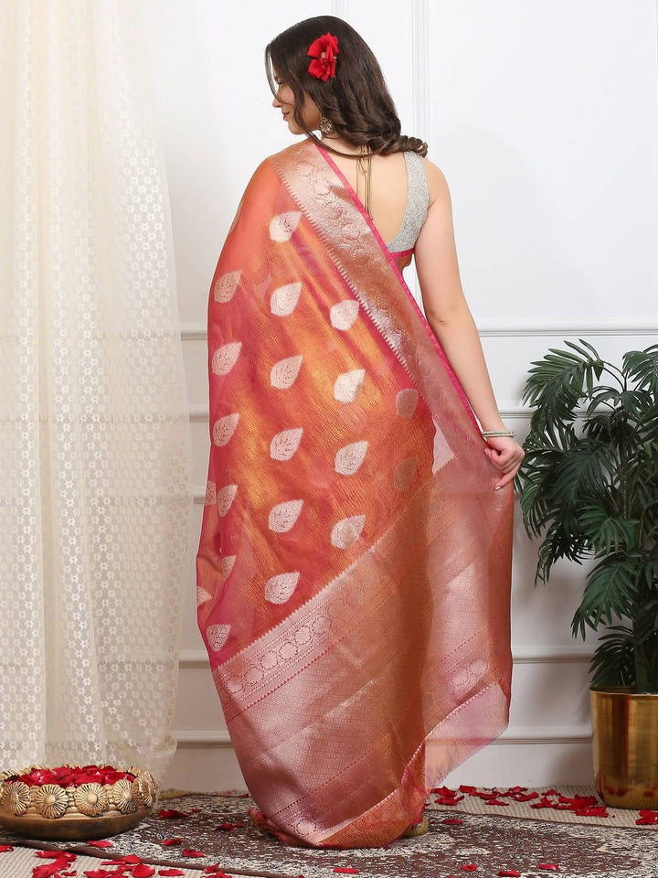Crush Tissue Saree
