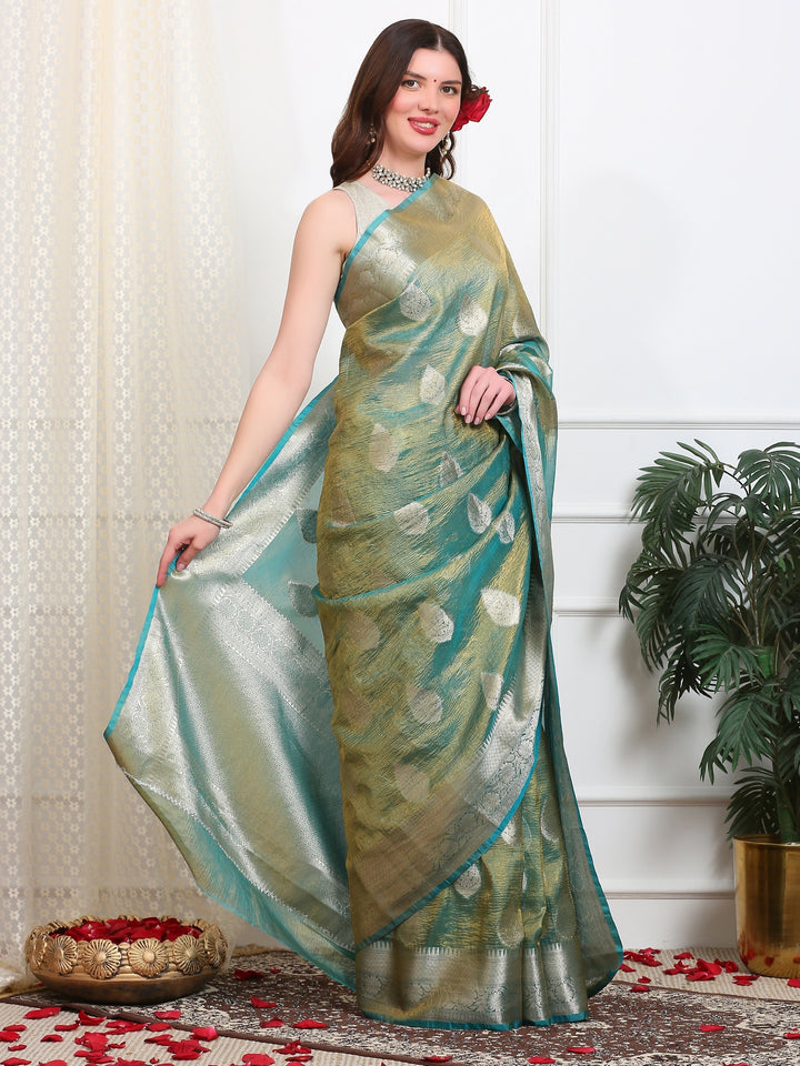 Crush Tissue Saree