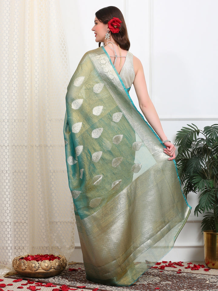 Crush Tissue Saree