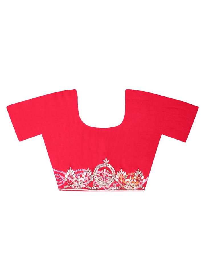 Ruby Red Gharchola Silk Saree